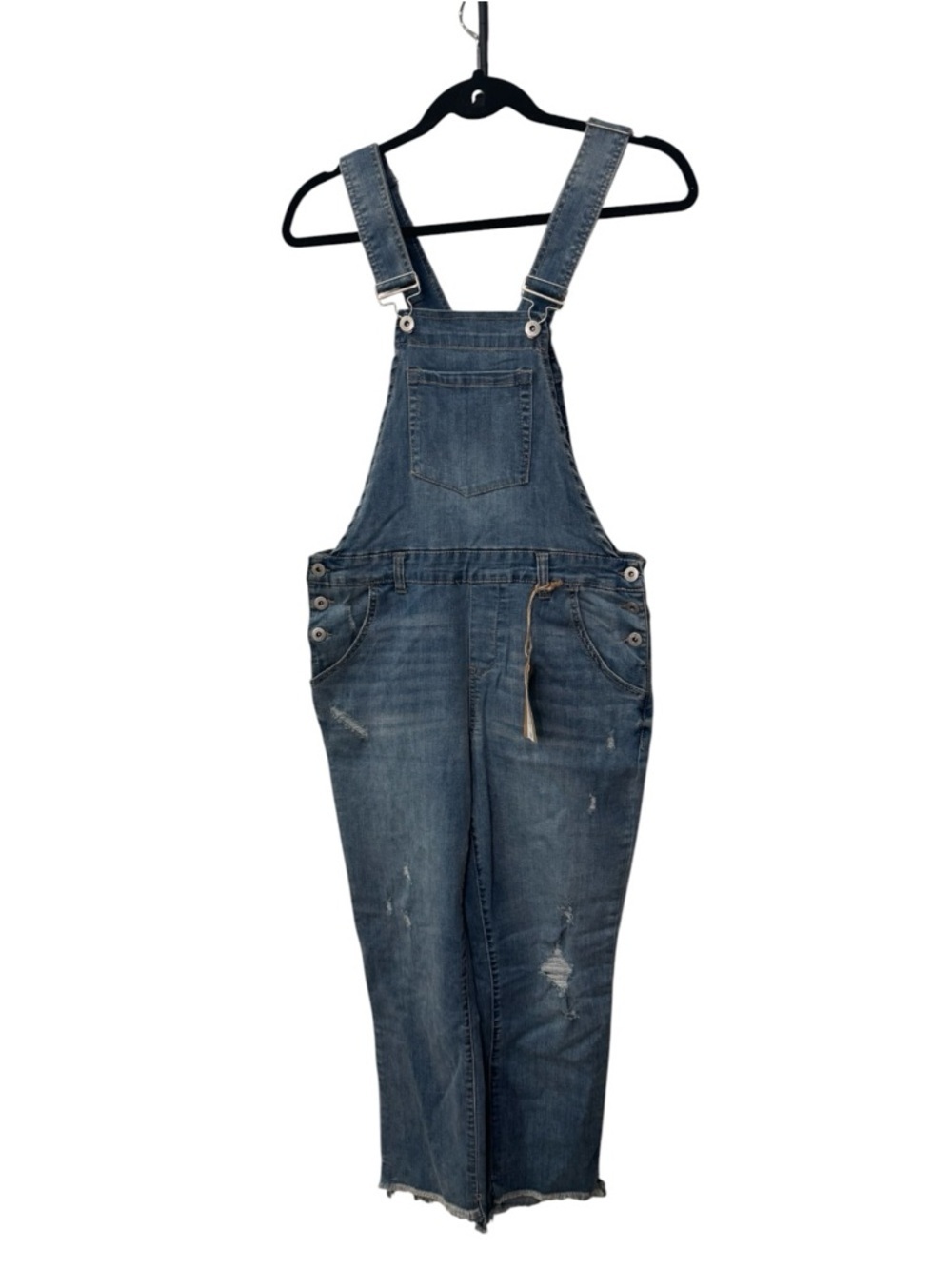True Craft Rohan NWT distressed young contemporary denim overalls sz 9